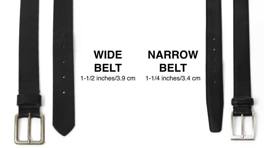 wide belt vs narrow belt