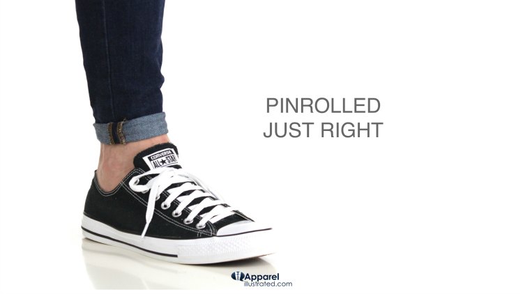 how to pinroll jeans with correct pinroll height comp 2