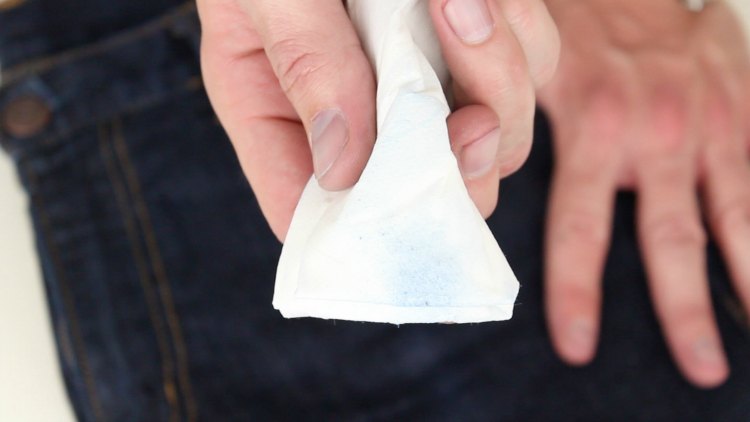 selvedge denim dye on white paper comp 1