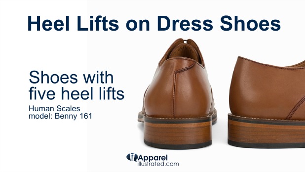 dress shoes with 5 heel lifts